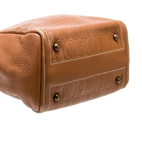 Carolina Herrera Embossed Leather Tote - Picture 4 of 8